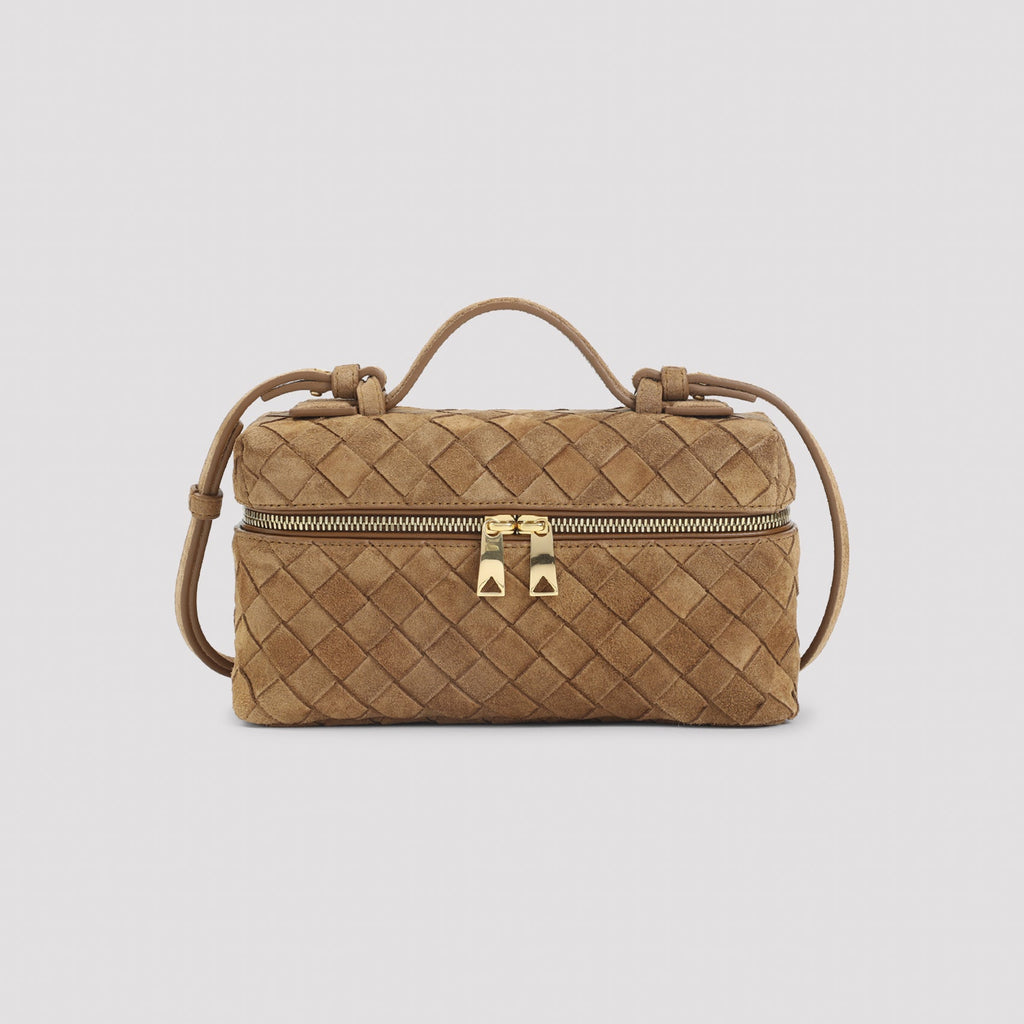 Bottega Veneta Bang Bang Suede Vanity Case Bag