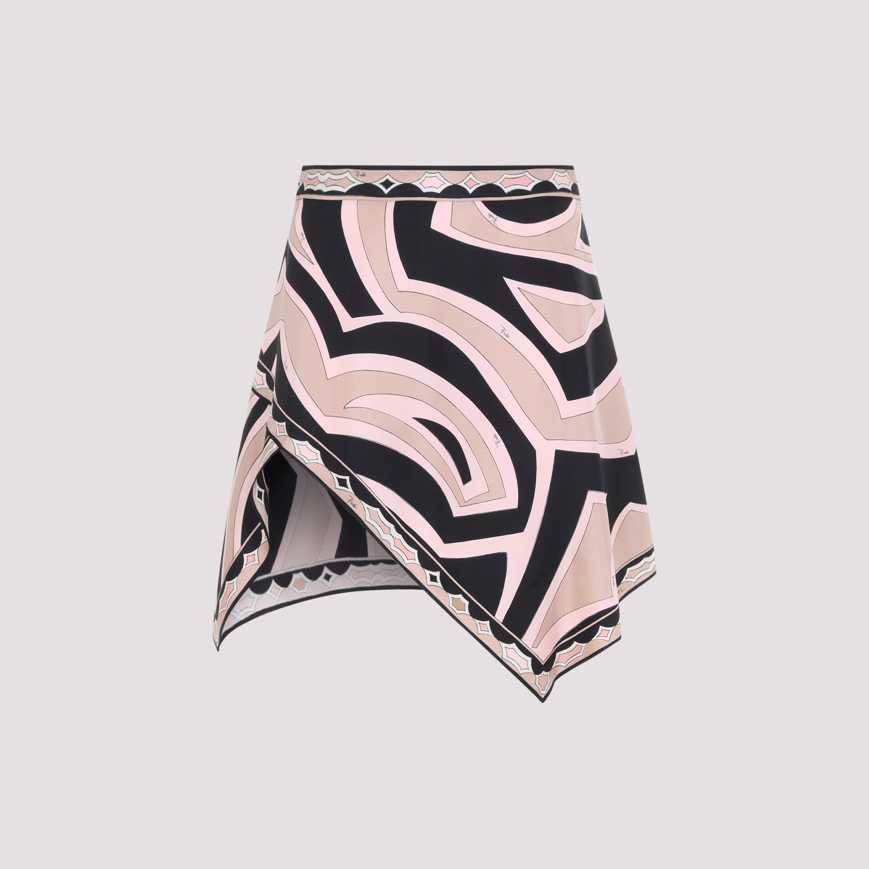 Pucci Silk Twill Mini Skirt
