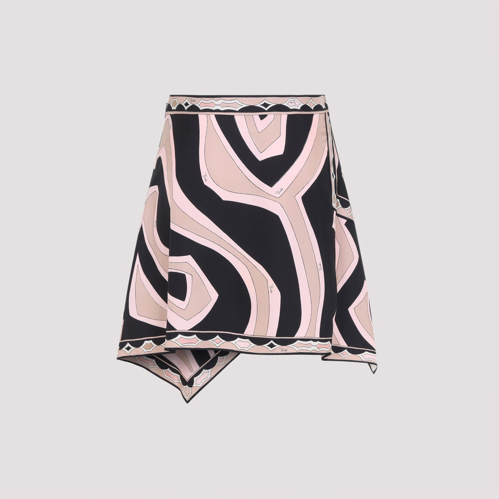 Pucci Silk Twill Mini Skirt