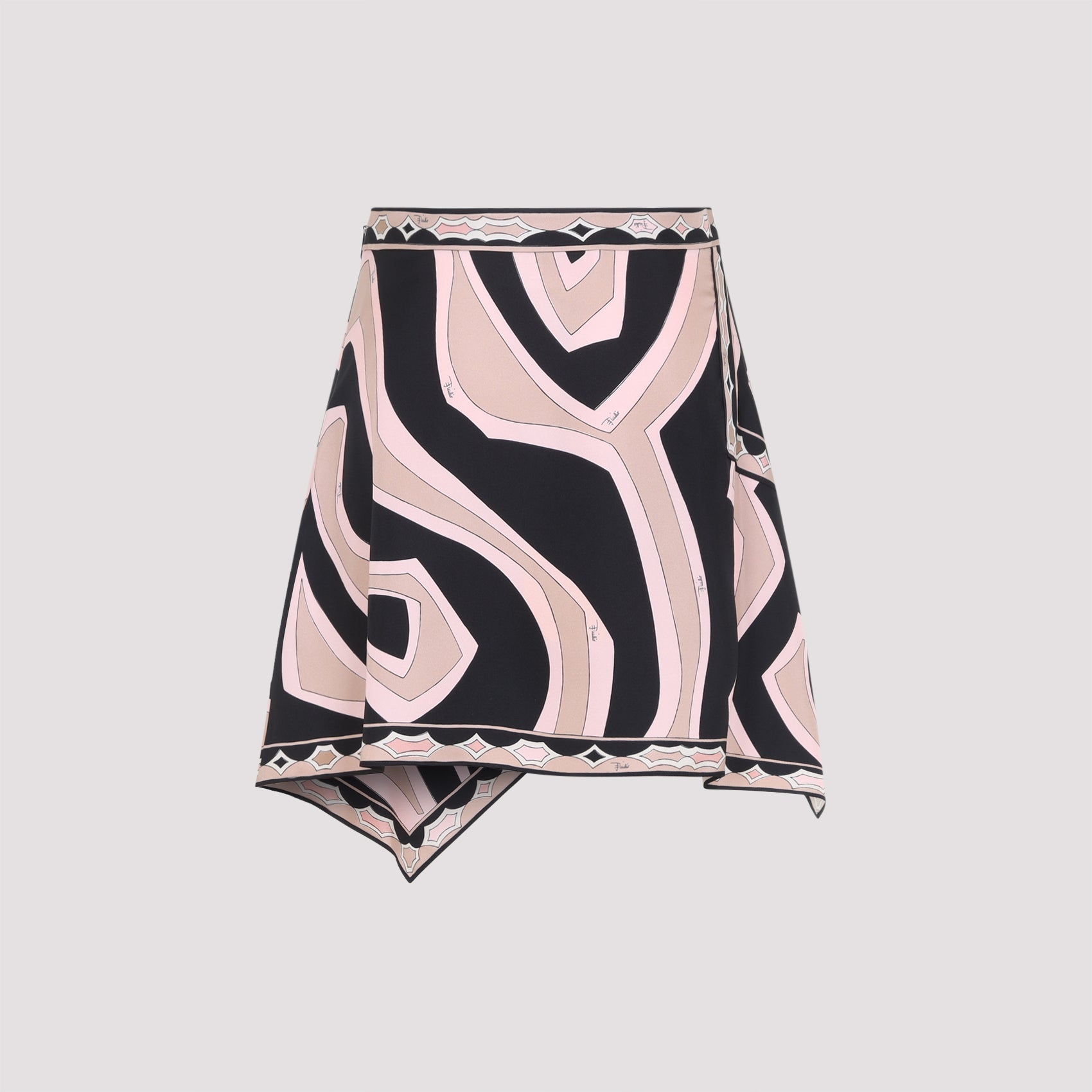Pucci Silk Twill Mini Skirt