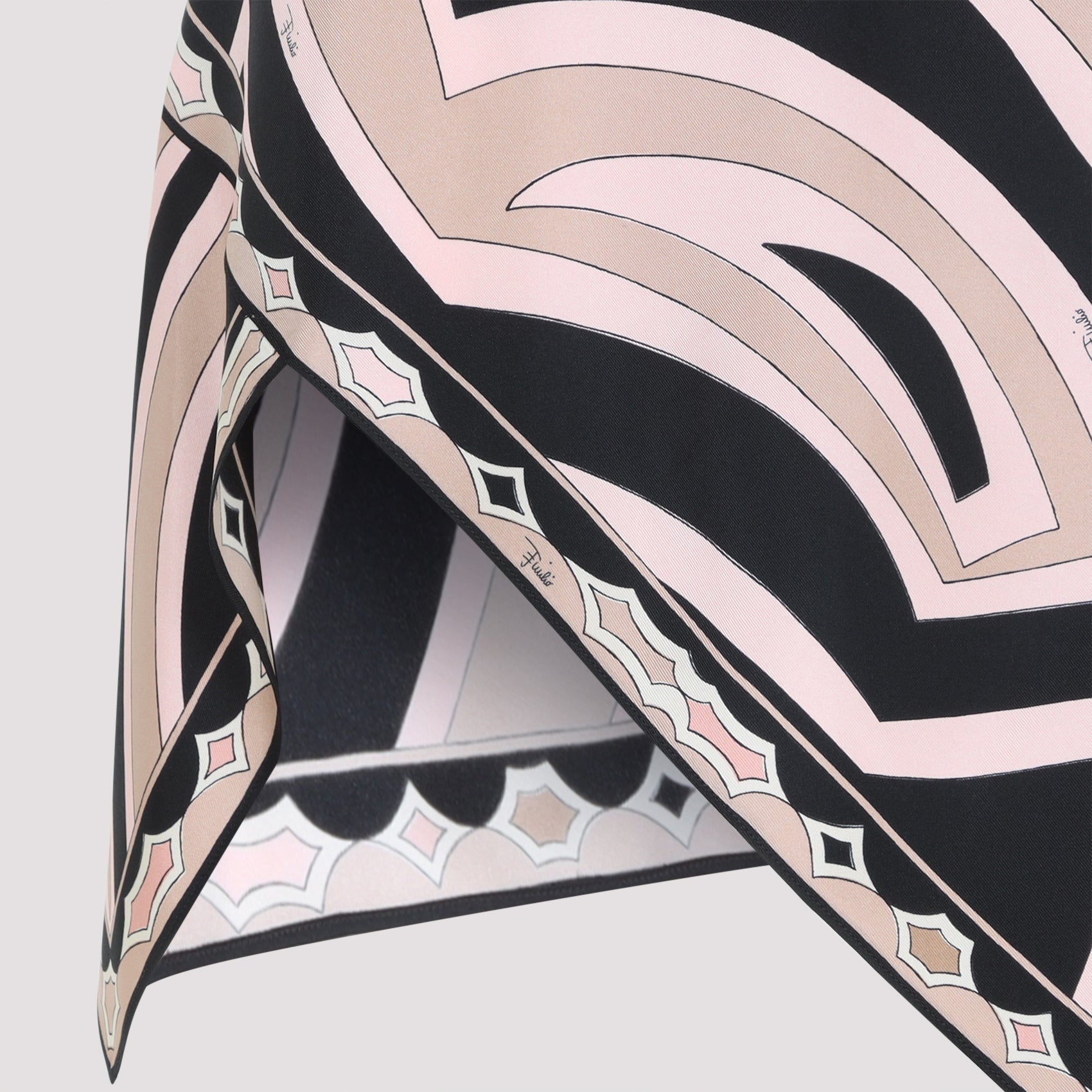 Pucci Silk Twill Mini Skirt