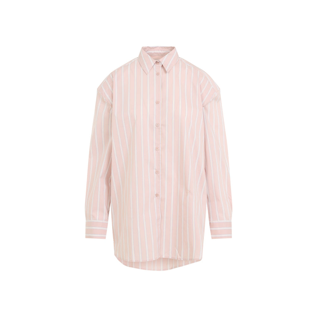 The Frankie Shop Oana Cotton Padded Shirt