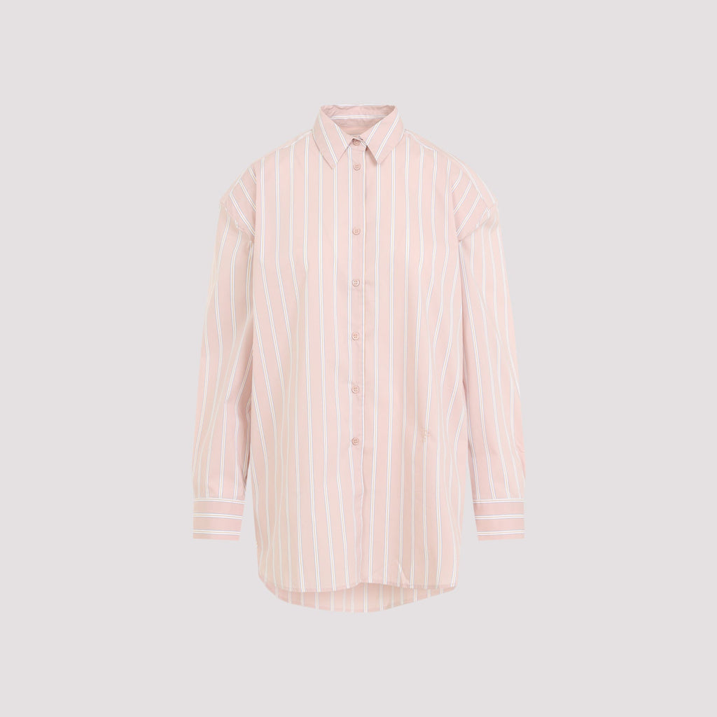 The Frankie Shop Oana Cotton Padded Shirt