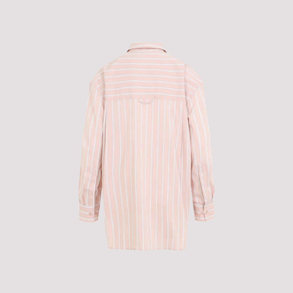 The Frankie Shop Oana Cotton Padded Shirt