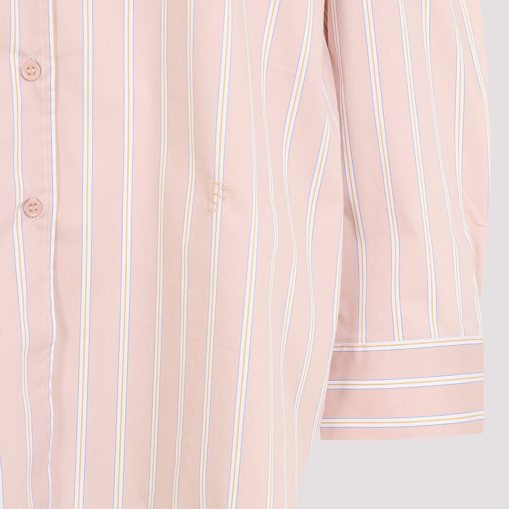 The Frankie Shop Oana Cotton Padded Shirt