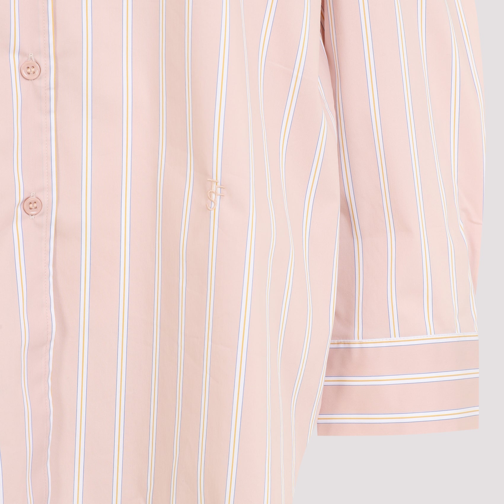 The Frankie Shop Oana Cotton Padded Shirt