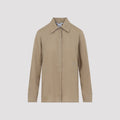 Max Mara Falasco Linen M Logo Shirt