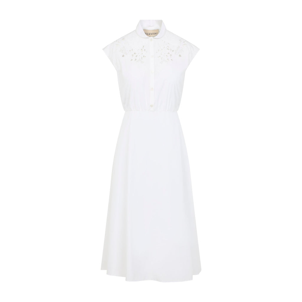 Valentino Embroidered Midi Dress