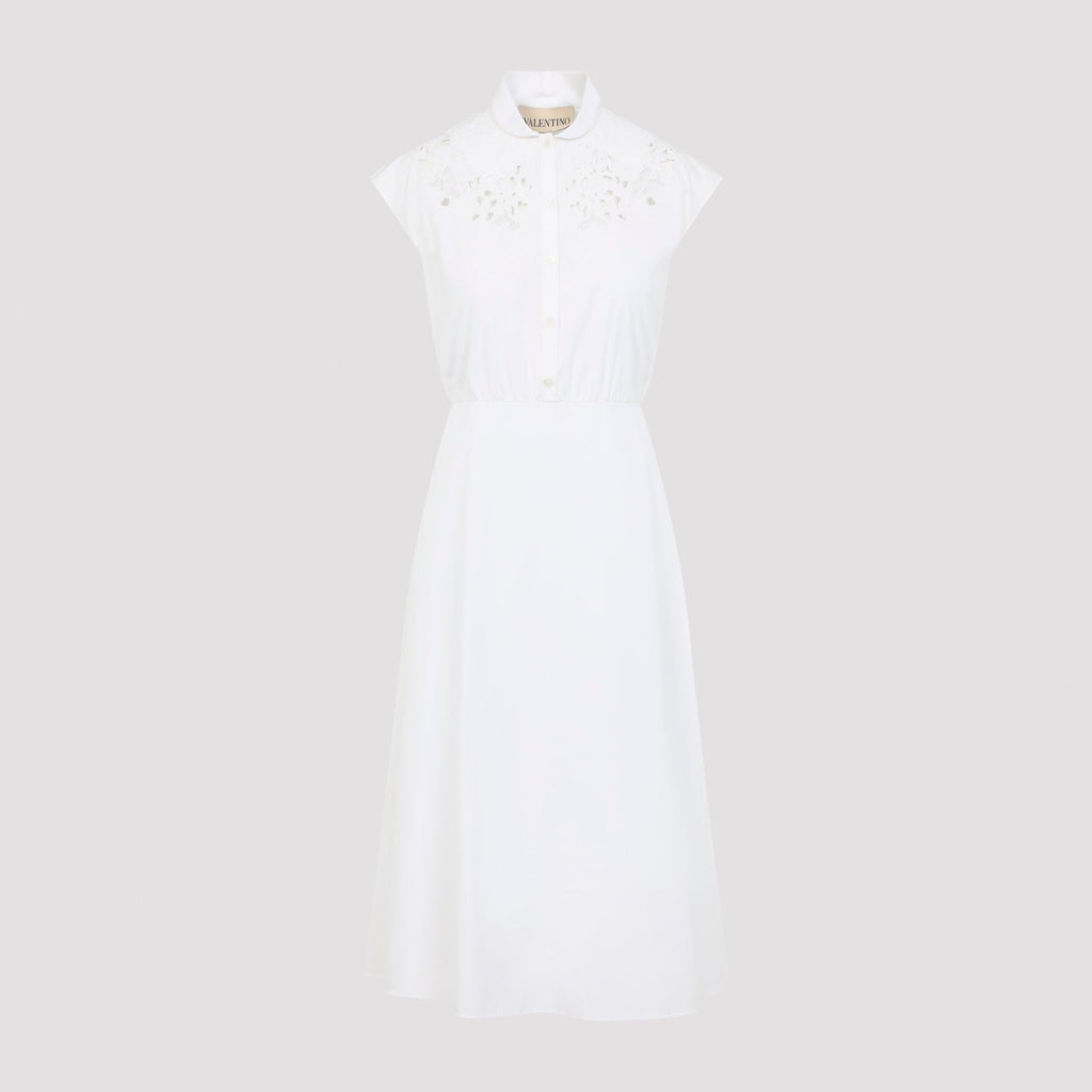 Valentino Embroidered Midi Dress