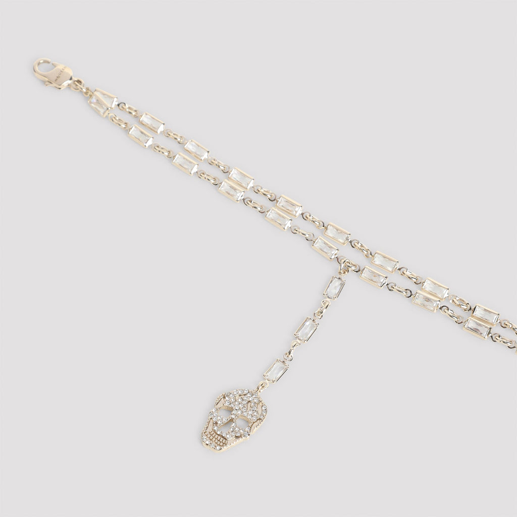 Alexander Mc Queen Pavè Skull Bracelet