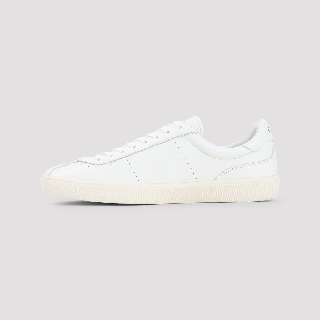 Celine Low Lace Up Sneakers With Triomphe