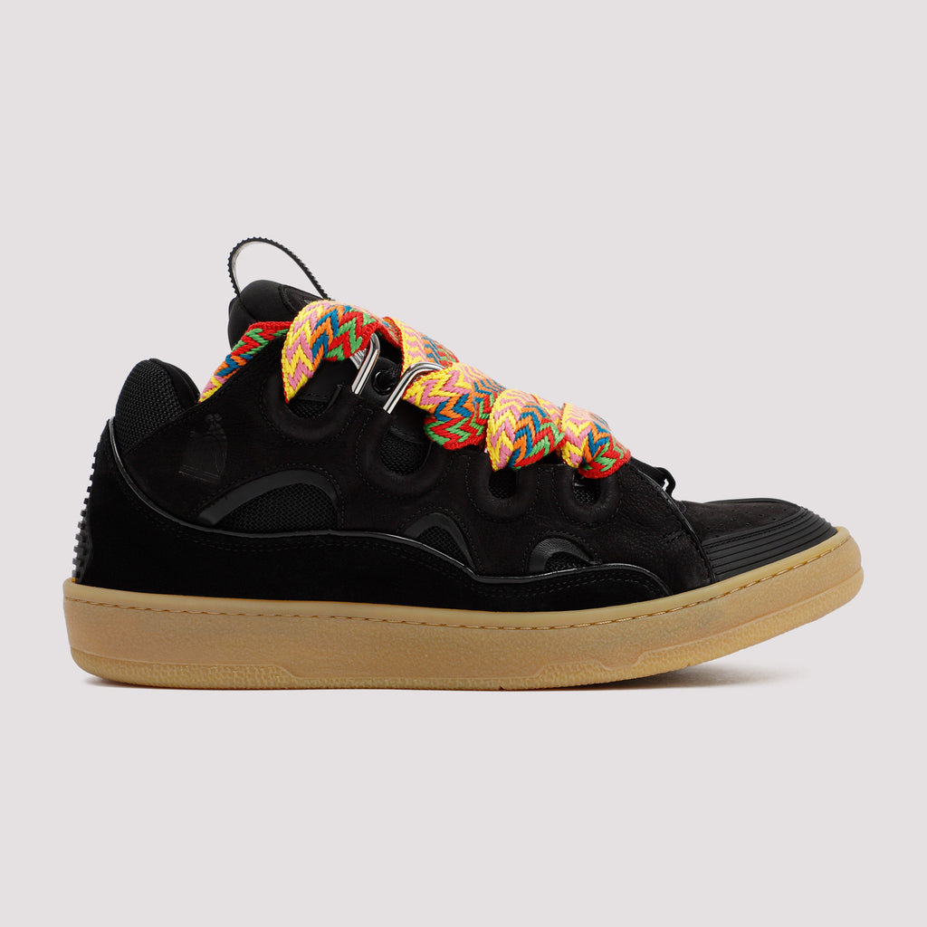 Lanvin Leather Curb Sneakers