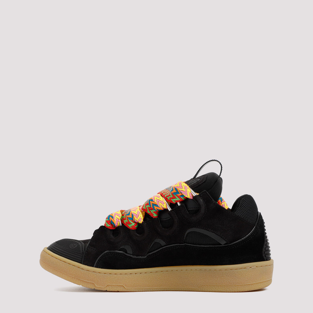 Lanvin Leather Curb Sneakers