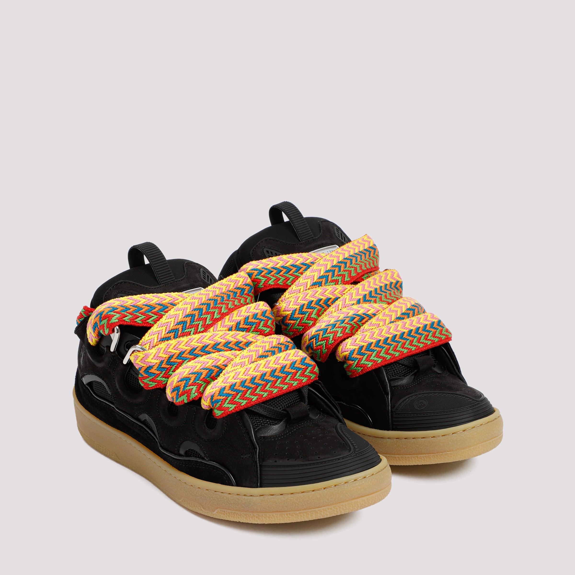 Lanvin Leather Curb Sneakers