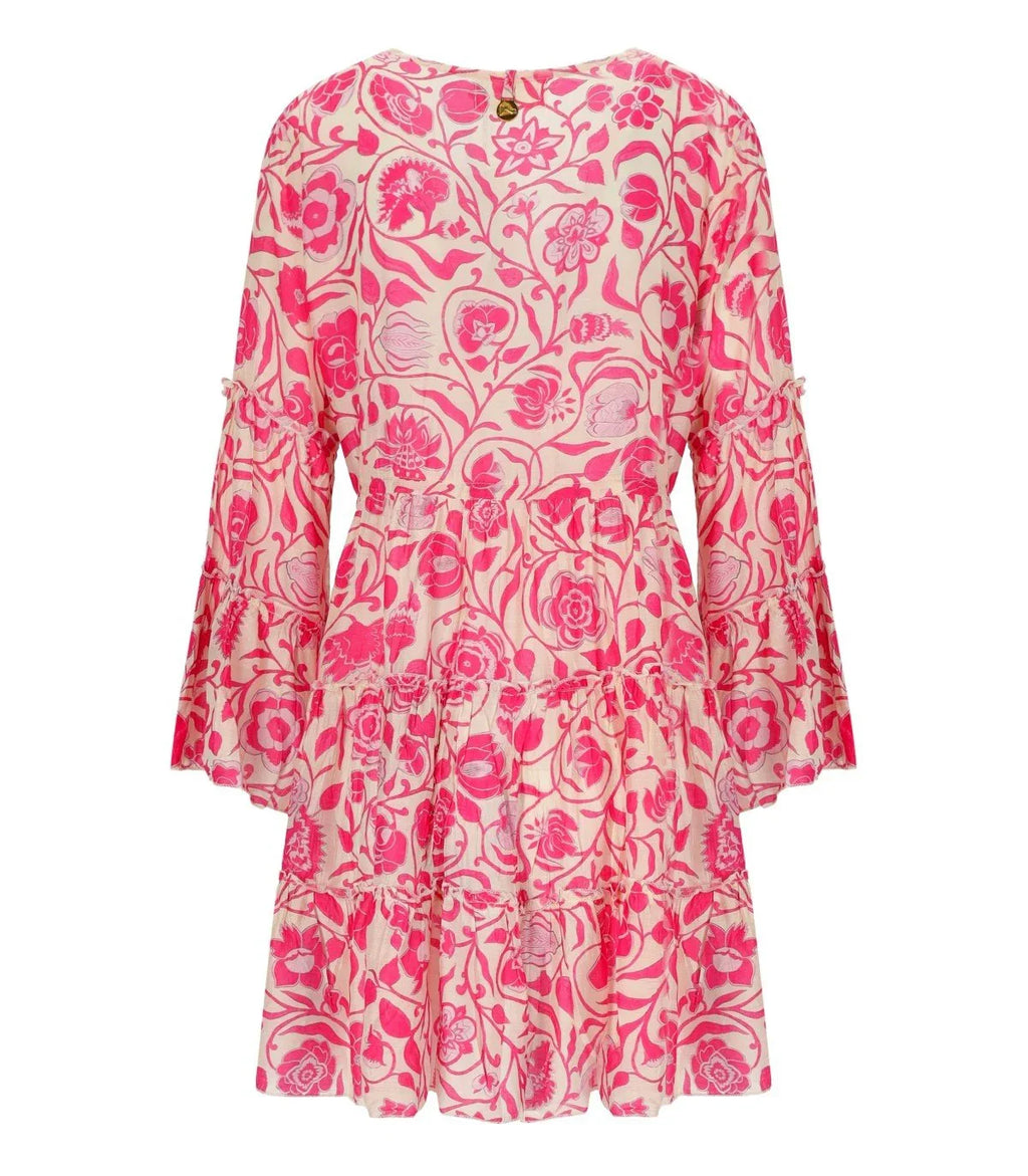 Pahiesa Formentera Fuchsia Mini Dress