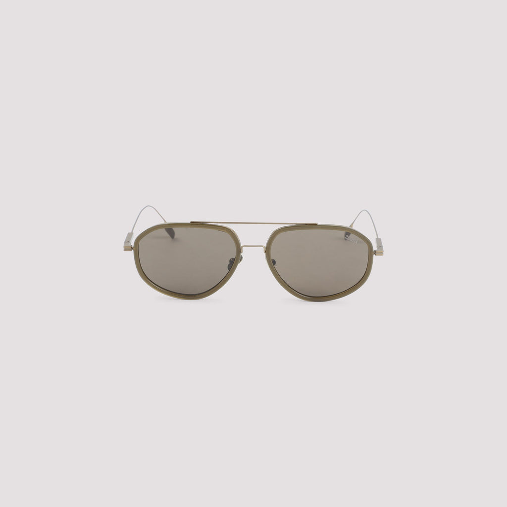 Zegna Eyewear Metal Sunglasses