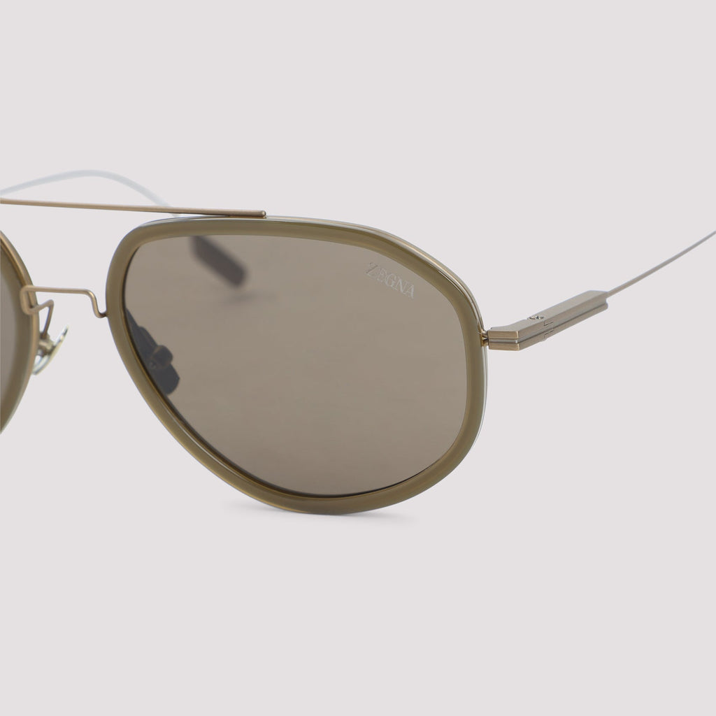 Zegna Eyewear Metal Sunglasses