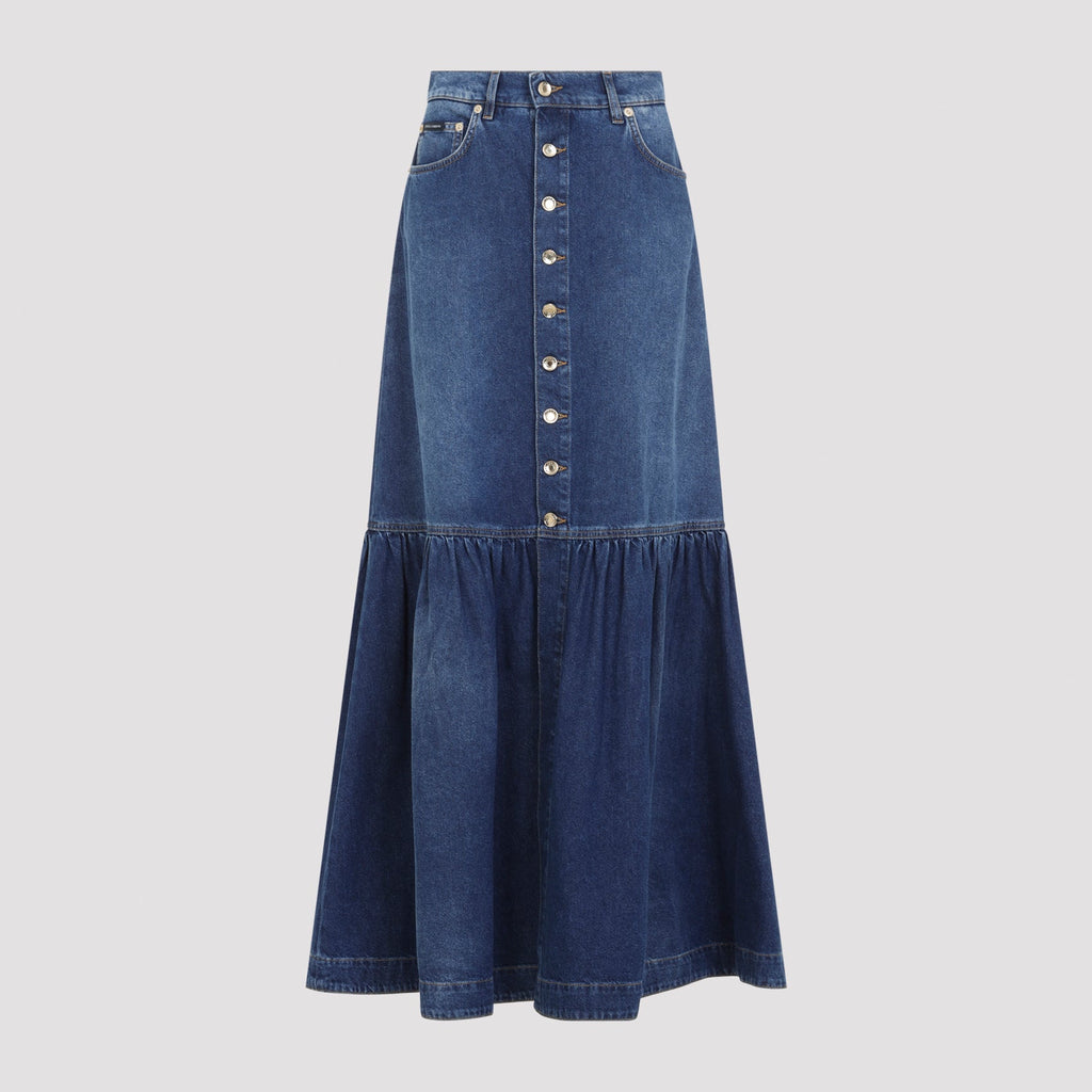 Dolce & Gabbana Long Denim Skirt