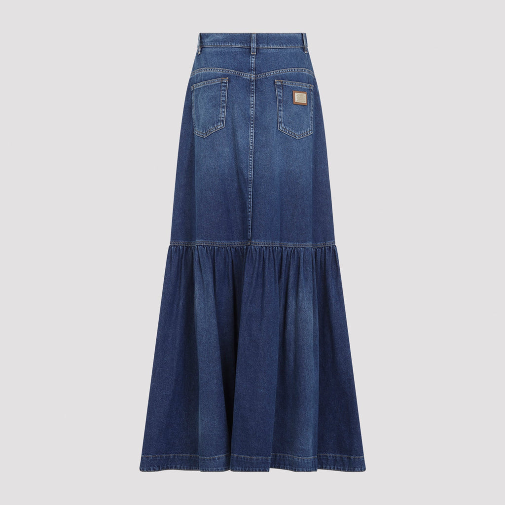 Dolce & Gabbana Long Denim Skirt