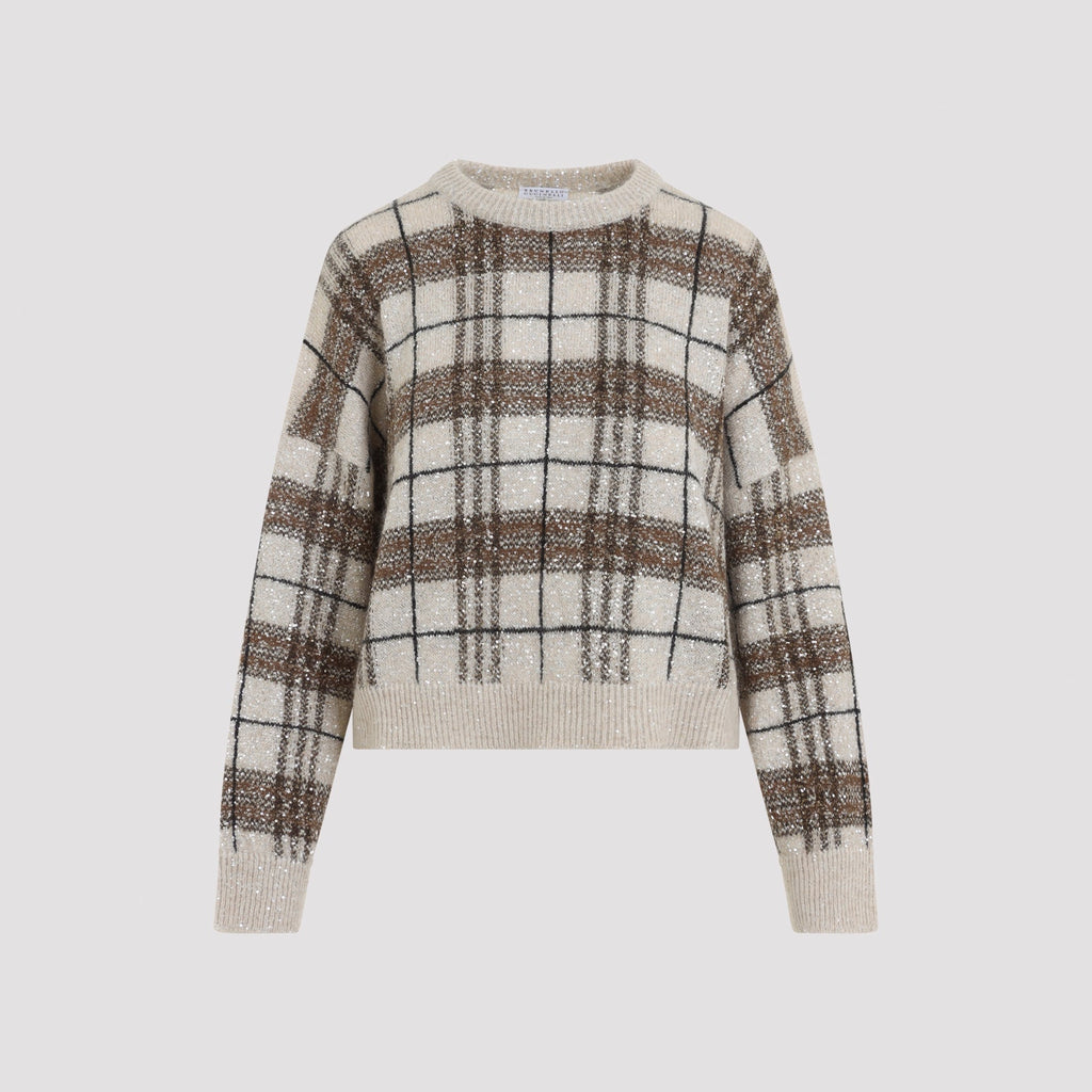 Brunello Cucinelli Check Sweater