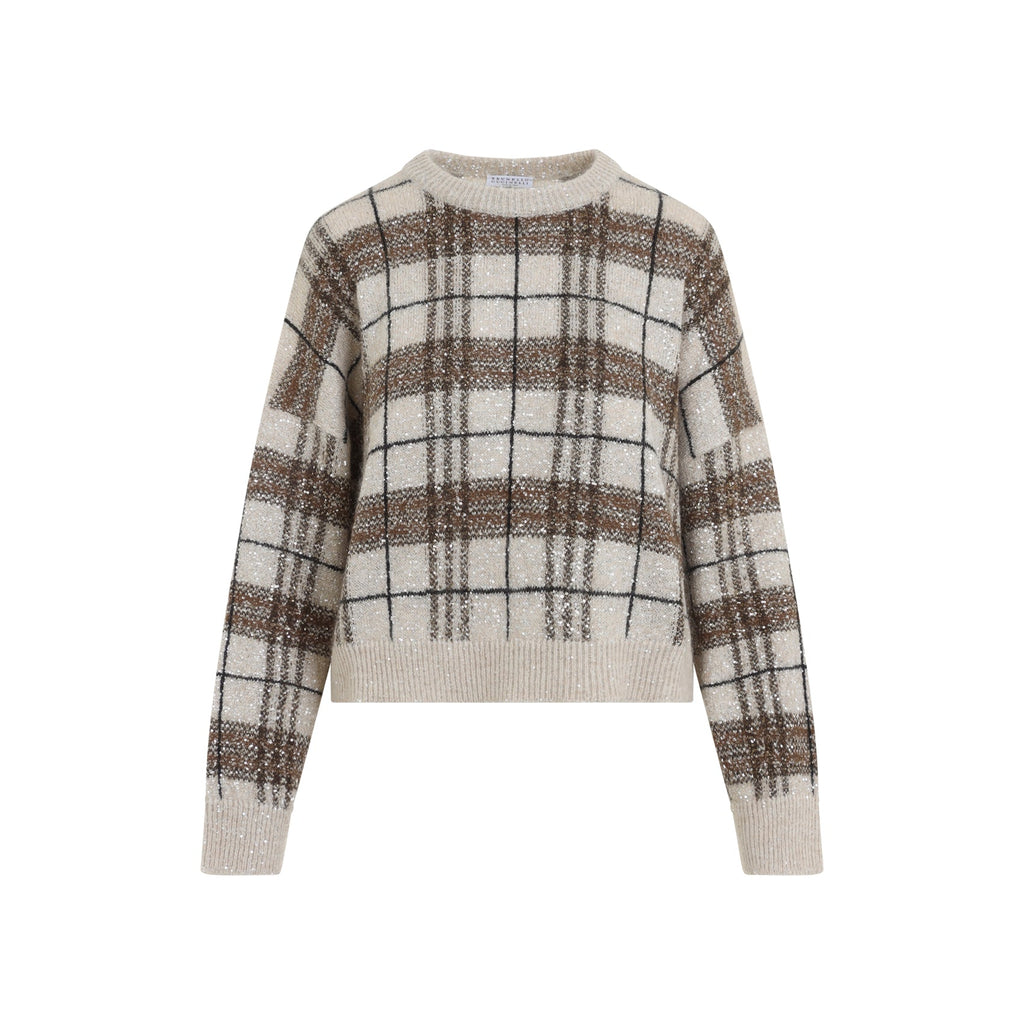 Brunello Cucinelli Check Sweater