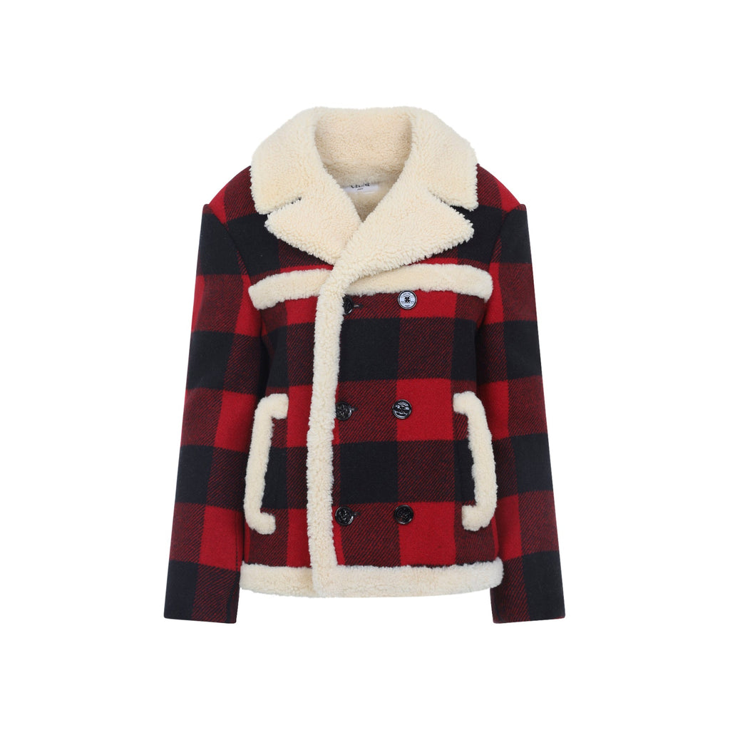 Celine Caban Shearling Jacket
