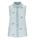 Pahiesa Formentera Light Blue Sleeveless Shirt