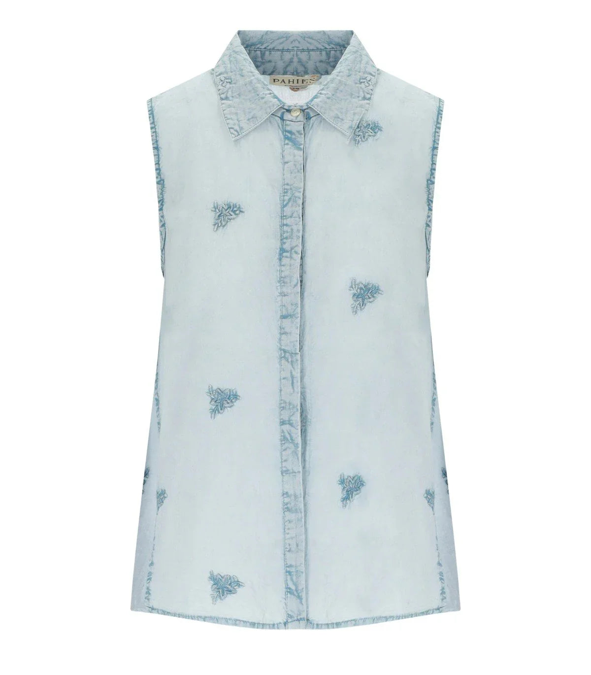 Pahiesa Formentera Light Blue Sleeveless Shirt