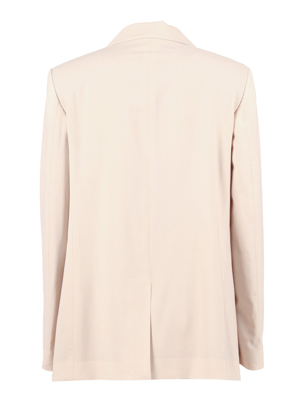 Fabiana Filippi Giacca Over Con Coulisse Dietro In Frescolana Color Nude