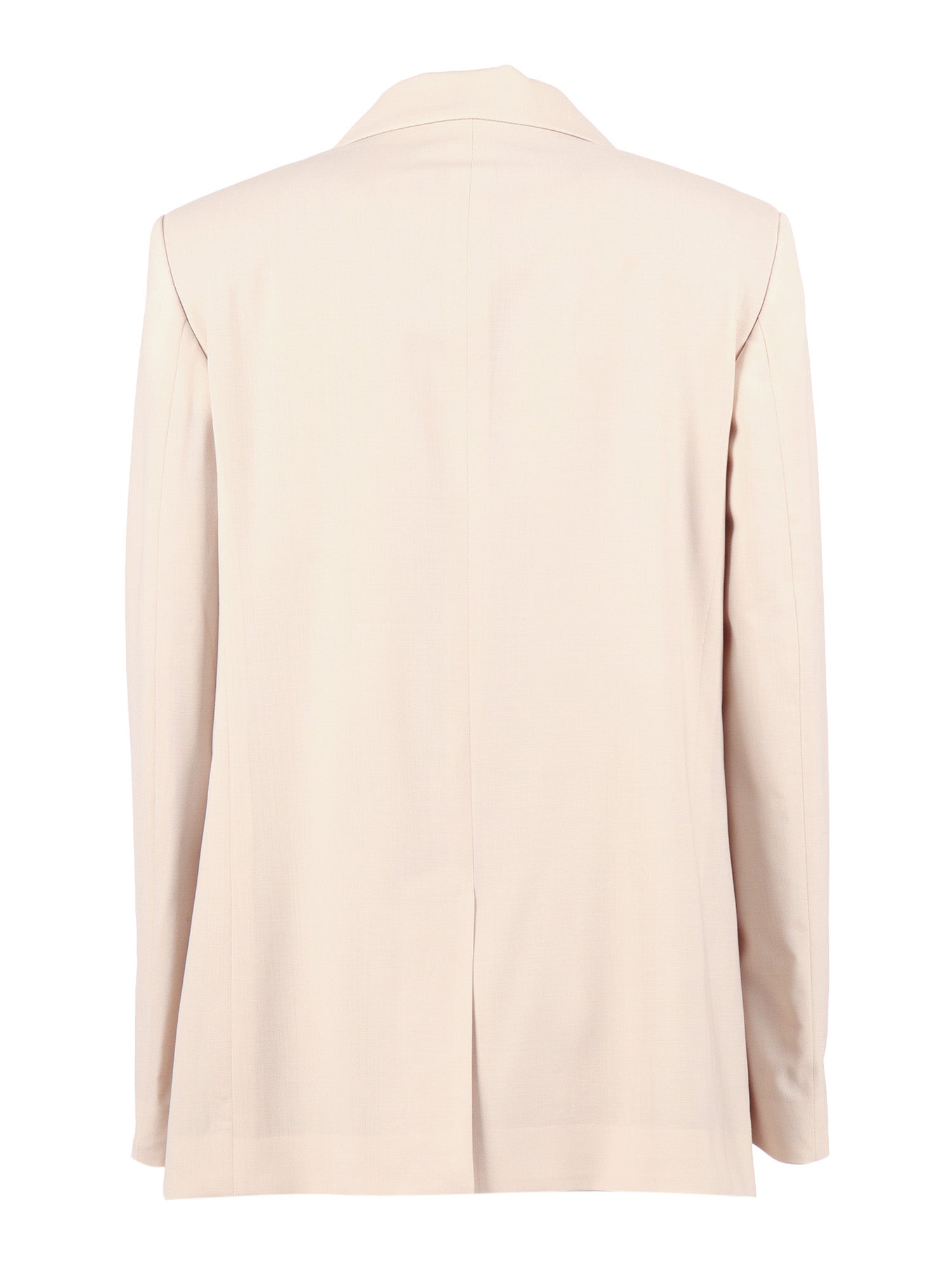 Fabiana Filippi Giacca Over Con Coulisse Dietro In Frescolana Color Nude