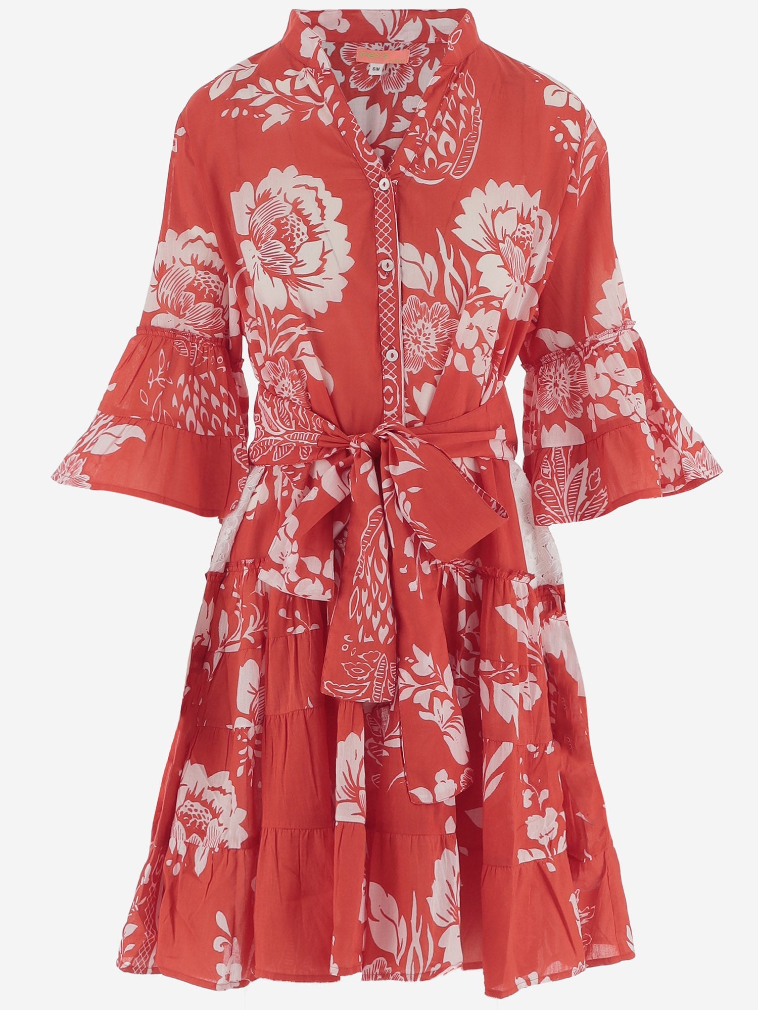 Pep's Cannes Floral Print Cotton Dress