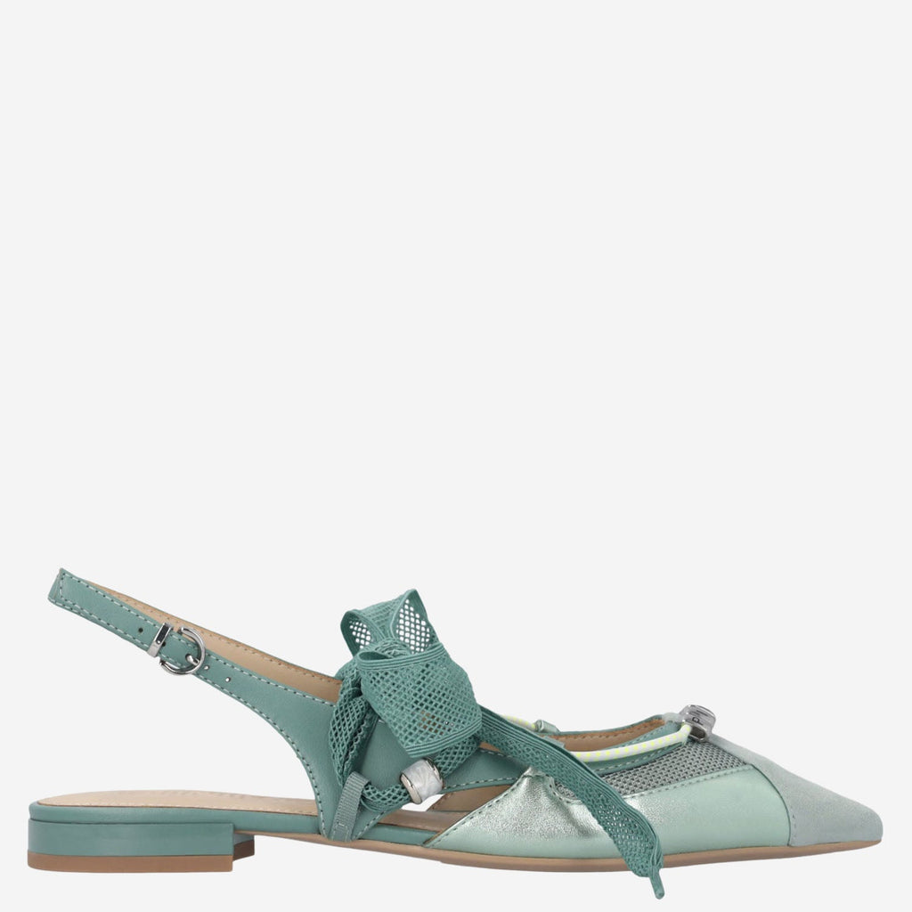 Pinko Slingback Lace Up Flats