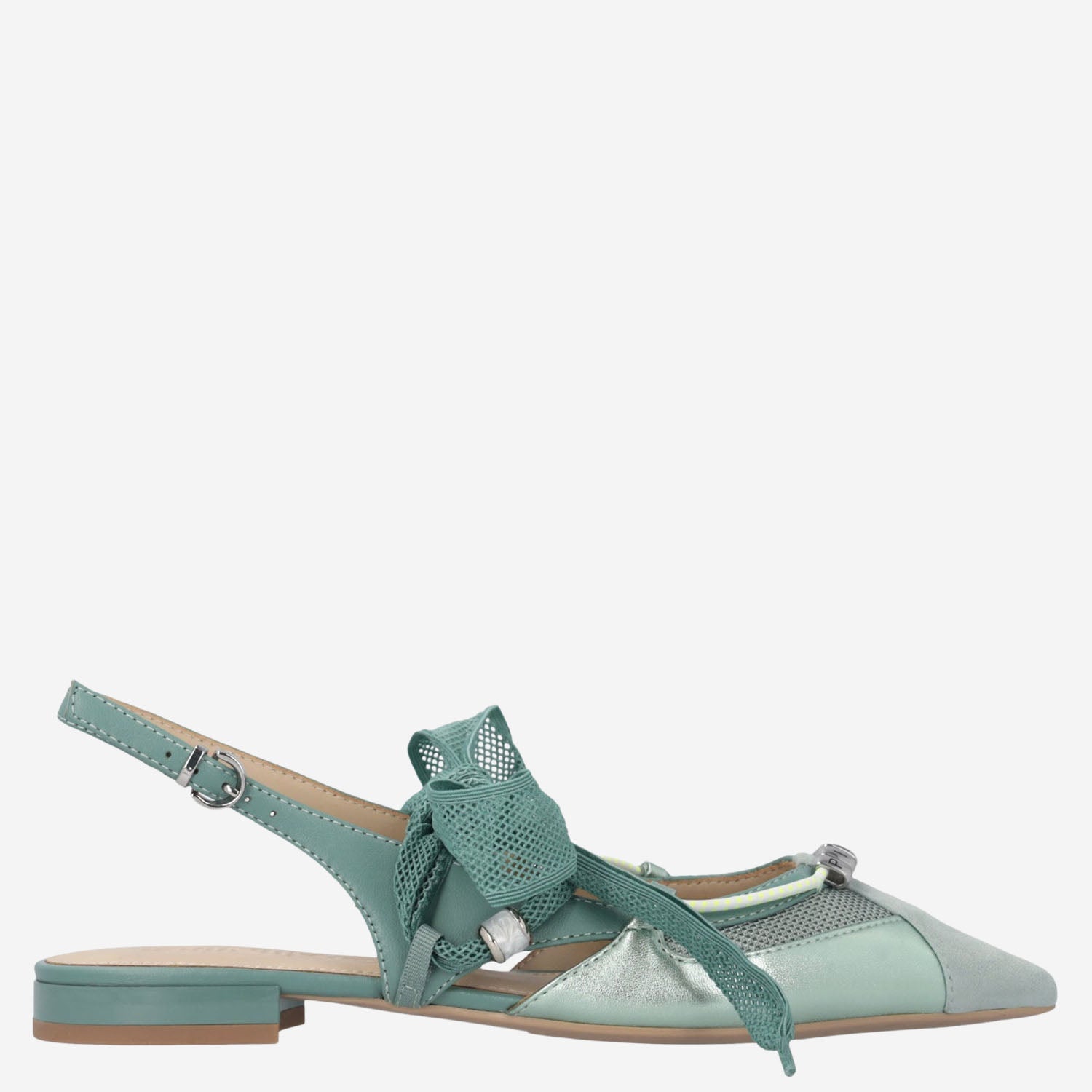 Pinko Slingback Lace Up Flats
