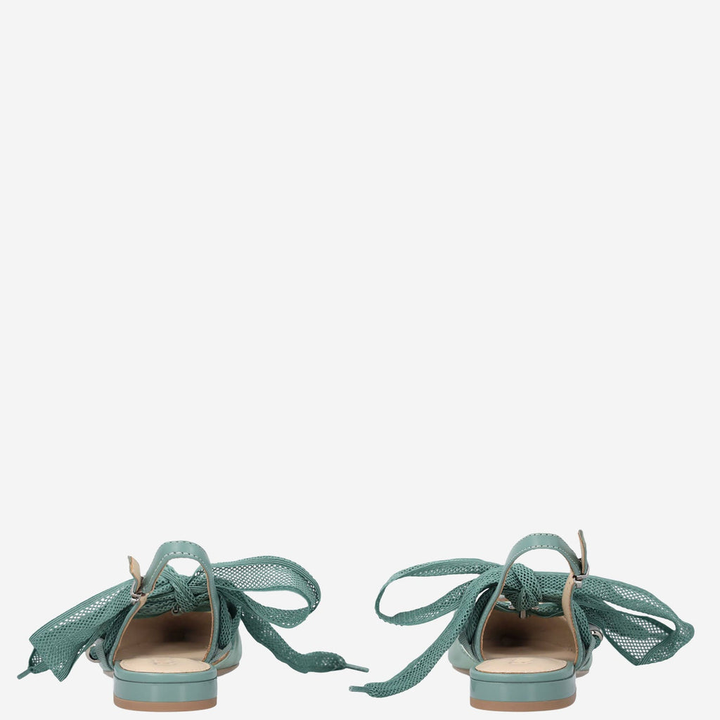 Pinko Slingback Lace Up Flats
