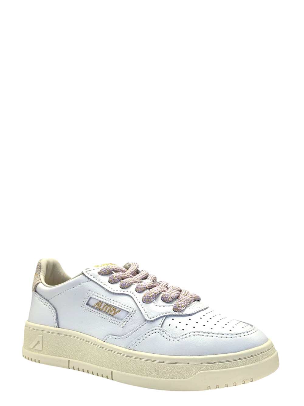Autry Medalist Low Wom Sw04 Leather/Swoll White/Fair Orchid