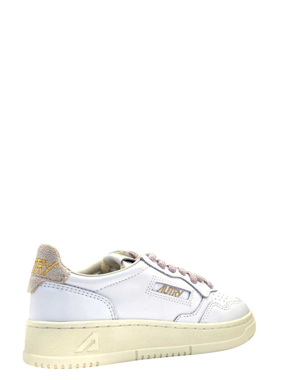 Autry Medalist Low Wom Sw04 Leather/Swoll White/Fair Orchid