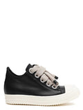 Rick Owens Leather Shoes Jumbolace Low Sneakers