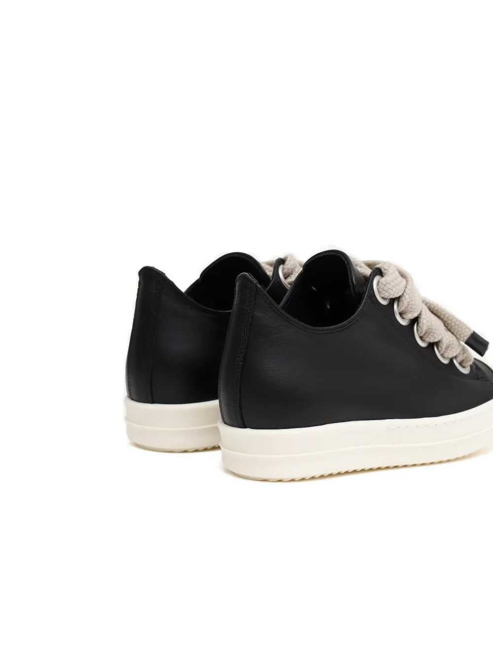 Rick Owens Leather Shoes Jumbolace Low Sneakers