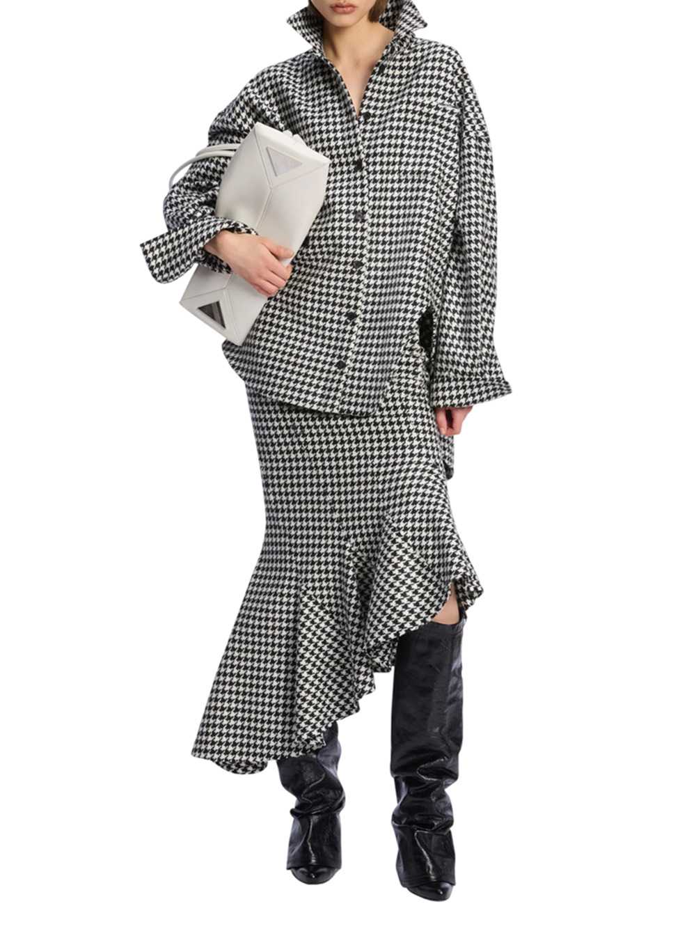 The Attico Black And White Shirt