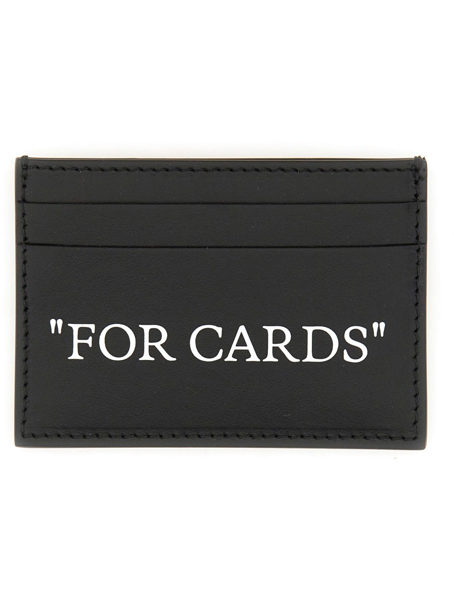 Off White Portacarte "Quote"