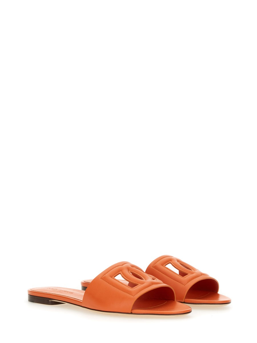 Dolce & Gabbana Sandalo Slide Con Logo
