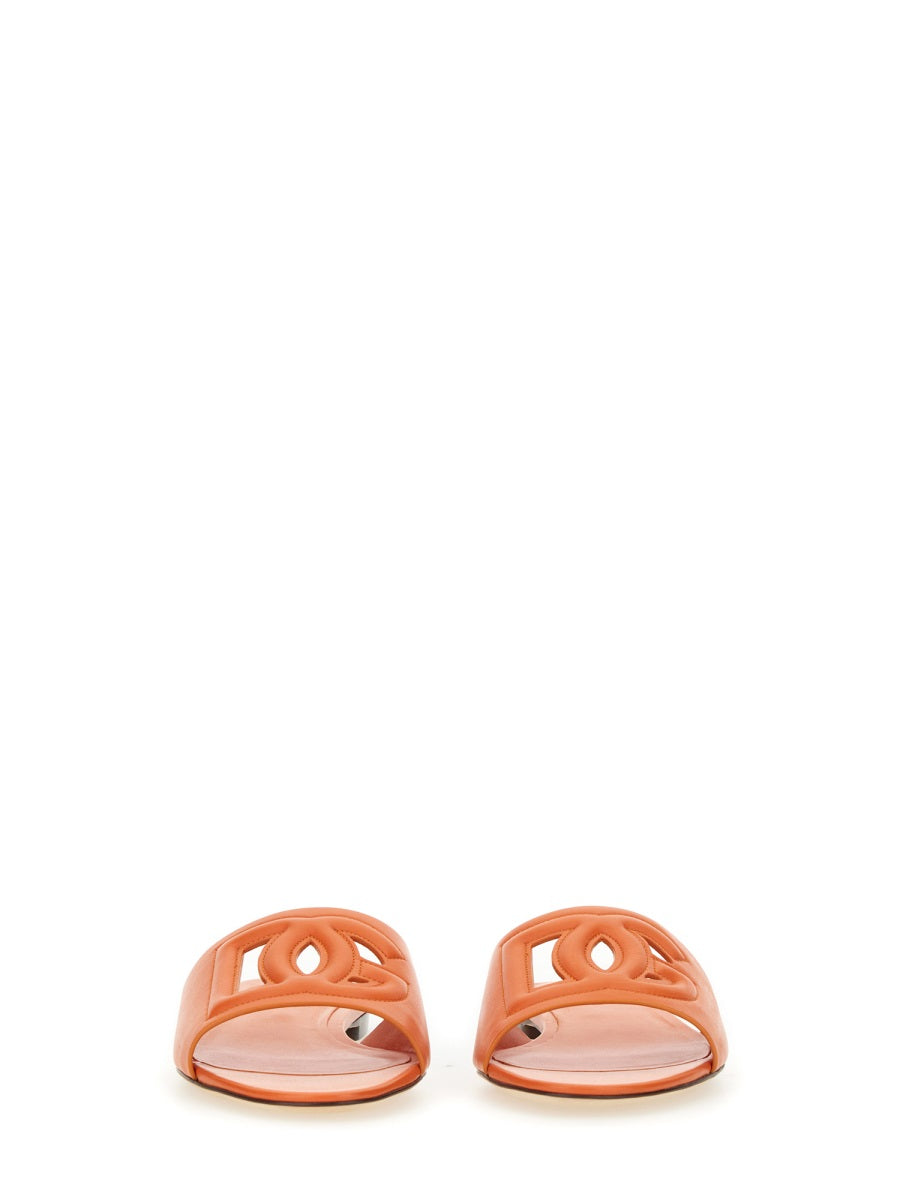 Dolce & Gabbana Sandalo Slide Con Logo