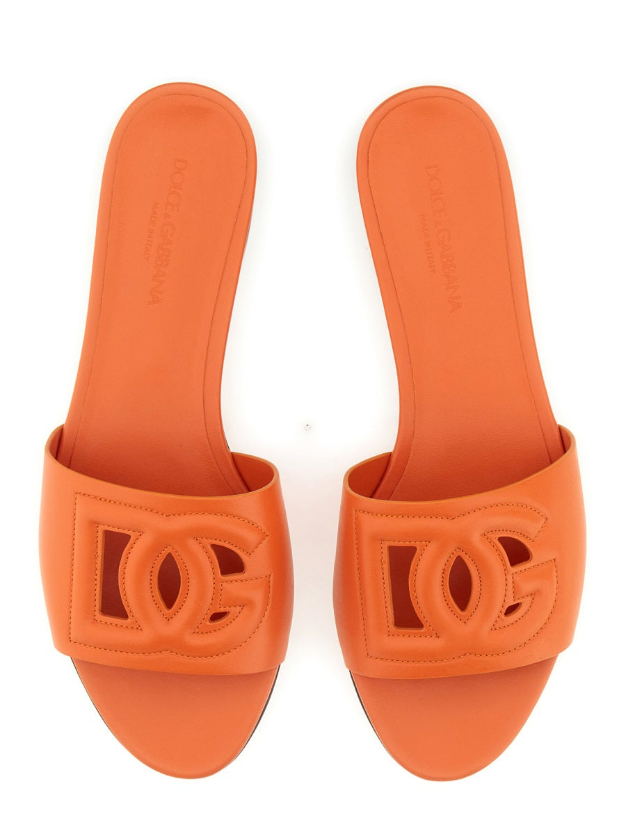 Dolce & Gabbana Sandalo Slide Con Logo