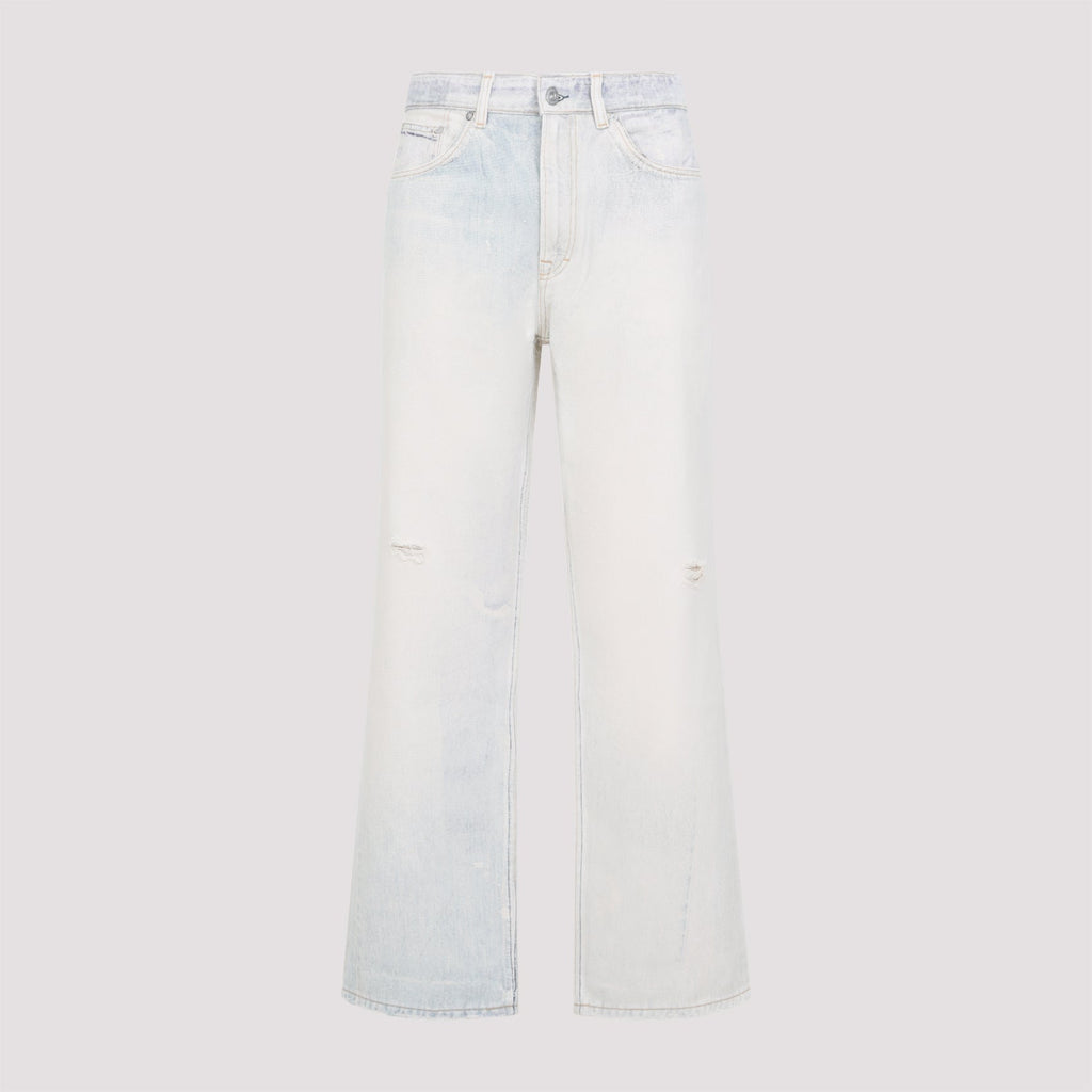 Jeans Washed In Cotone