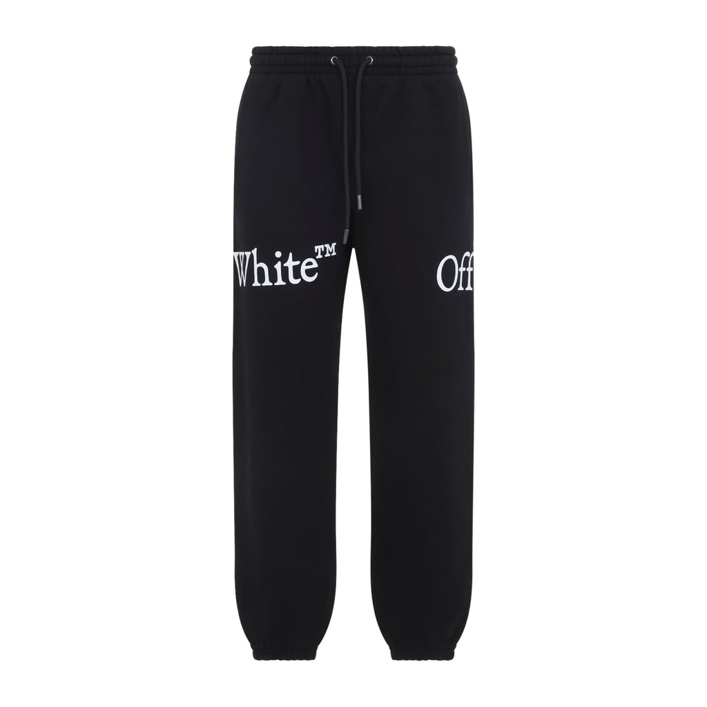 Off White Bookish Scarf Cuffed Sweatpants