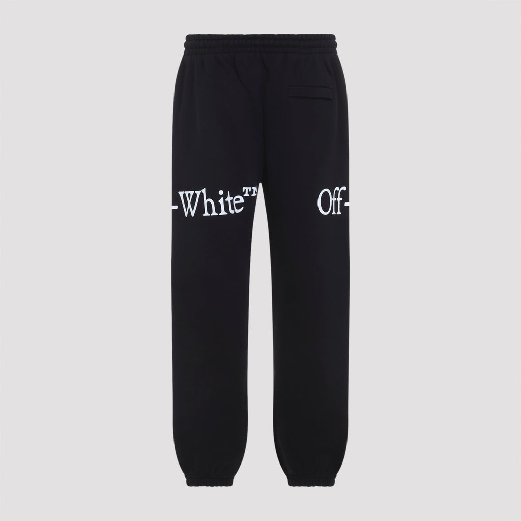 Off White Bookish Scarf Cuffed Sweatpants