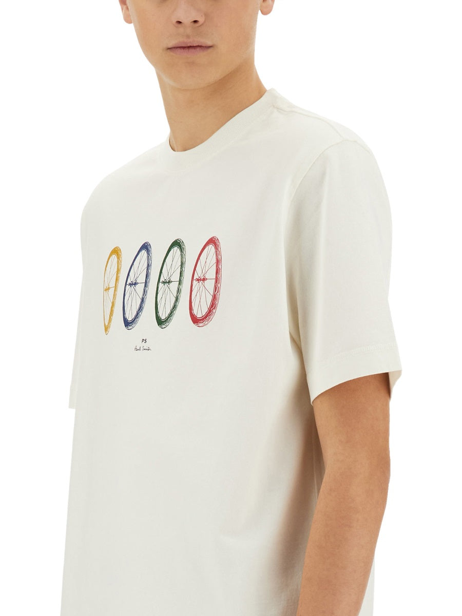 Ps By Paul Smith "Bike Tyres" T Shirt