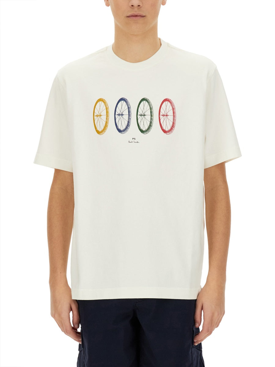 Ps By Paul Smith "Bike Tyres" T Shirt