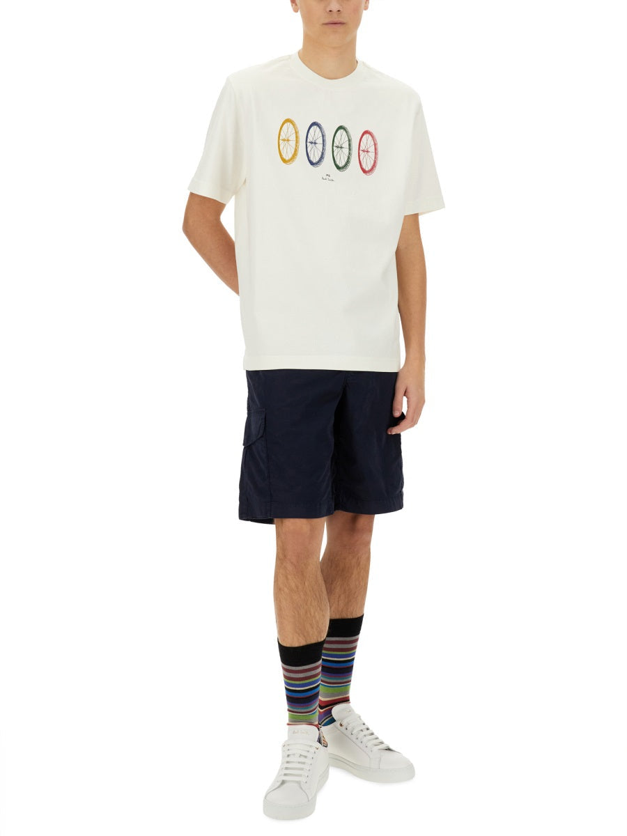 Ps By Paul Smith "Bike Tyres" T Shirt