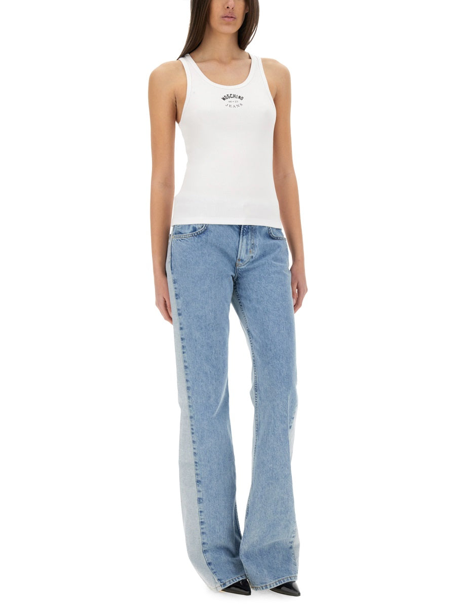 Moschino Jeans Tops With Logo